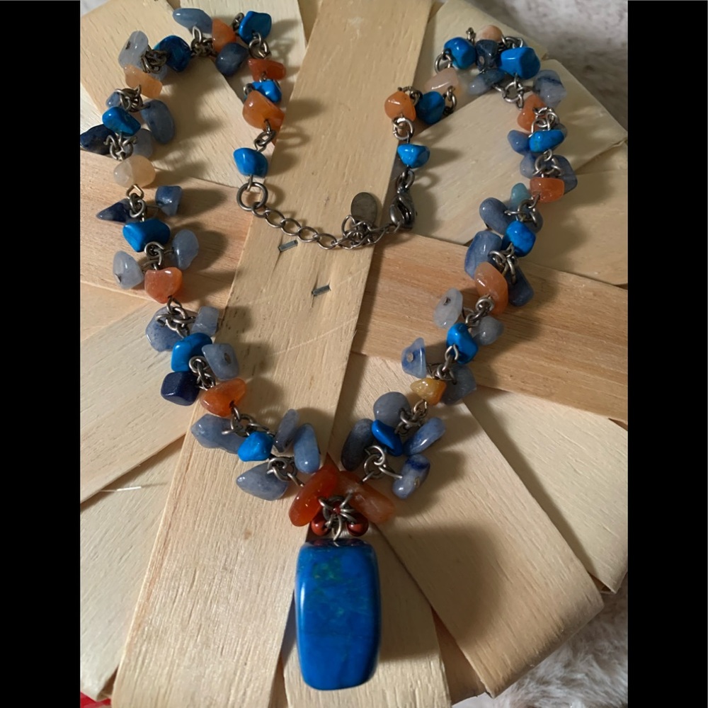 Multistone necklace nice quality in great condition
